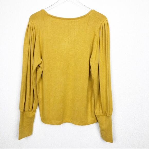 NWT Madewell Puff-Sleeve Scoopneck Top XXL - Picture 3 of 4